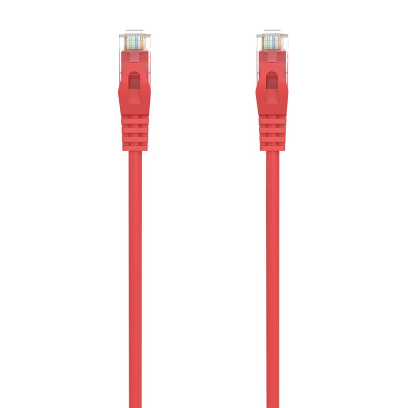 Câble RJ45 Catégorie 6 UTP Rigide Aisens Rouge 50 cm 0,5 m