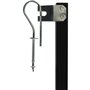 Barriere bois noir animaux - NORDLINGER PRO - Stop'Fix - Extensible 0,60-1,10m - Rapide a poser
