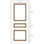 Kit moulures de porte - NORDLINGER PRO - FSC 100% - Adapté aux portes de 73 et 83 cm