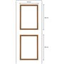 Kit moulures de porte - NORDLINGER PRO - FSC 100% - Adapté aux portes de 83 cm