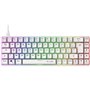 Clavier Gamer - The G-Lab - KEYZ TITAN - Mécanique (Switch Rouge) - Filaire - RGB - Blanc