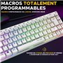 Clavier Gamer - The G-Lab - KEYZ TITAN - Mécanique (Switch Rouge) - Filaire - RGB - Blanc