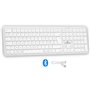 Clavier sans fil Bluetooth - BLUESTORK -  MAC - Full size - Compatible Mac - Blanc