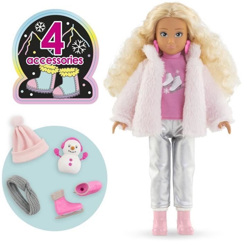 Image secondaire de Poupée mannequin - COROLLE - Valentine a la Montagne - 28 cm - 4 accessoires - des 4 ans