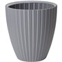 Pot de fleurs - Garden ID - Fancy - 40 x 42 cm - Pour jardin, balcons ou intérieurs - Gris clair