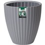 Pot de fleurs - Garden ID - Fancy - 40 x 42 cm - Pour jardin, balcons ou intérieurs - Gris clair