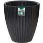 Pot de fleurs - Garden ID - Fancy - 40 x 42 cm - Pour jardin, balcons ou intérieurs - Noir