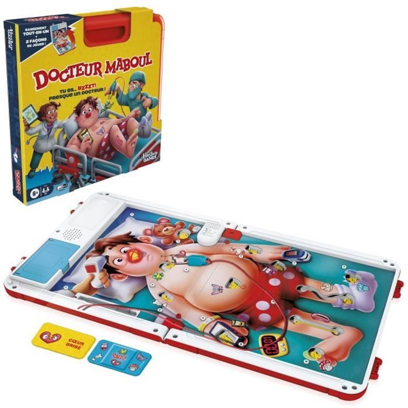 Image secondaire de Docteur Maboul, jeu de plateau électronique avec mallette de transport tout-en-un, 2 façons de jouer, 1 joueur et plus, 10 minutes