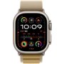 Apple Watch Ultra 2 GPS + Cellular - 49mm - Boîtier Natural Titanium - Bracelet Tan Alpine Loop - Large