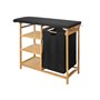 Table à Repasser Kipit 1443FL BAMBOO Noir Tissu Bambou