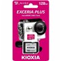 Carte Mémoire Micro SD avec Adaptateur Kioxia Exceria Plus 256 GB UHS-I U3 Cours 10 Rose
