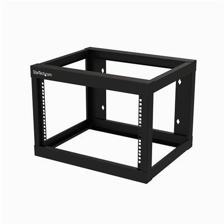 StarTech.com Rack Réseau Mural 6U 19", Profondeur de 48,2cm 2 Montants Cadre Ouvert pour Salle de Serveur Équipement de Données/