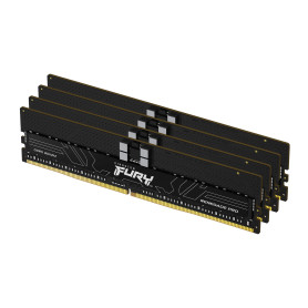 Kingston Technology FURY 64 Go 6000 MT/s DDR5 ECC Reg CL32 DIMM (kit de 4) Renegade Pro XMP Kingston Technology FURY 64 Go 6000 MT/s DDR5 ECC Reg CL32 DIMM (kit de 4) Renegade Pro XMP