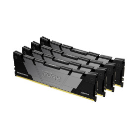 Kingston Technology FURY 64 Go 3600 MT/s DDR4 CL16 DIMM (Kits de 4) 1Gx8 Renegade Black Kingston Technology FURY 64 Go 3600 MT/s DDR4 CL16 DIMM (Kits de 4) 1Gx8 Renegade Black