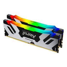 Kingston Technology FURY 64 Go 6400 MT/s DDR5 CL32 DIMM (Kits de 2) Renegade RGB XMP Kingston Technology FURY 64 Go 6400 MT/s DDR5 CL32 DIMM (Kits de 2) Renegade RGB XMP