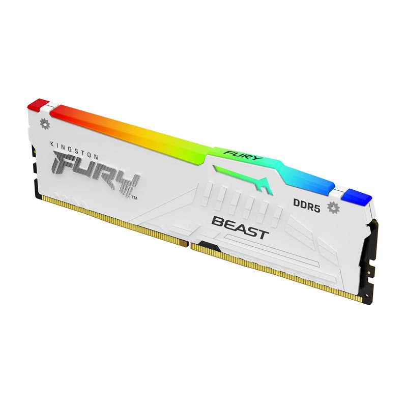 Image secondaire de Kingston Technology FURY Beast 32 Go 6000 MT/s DDR5 CL36 DIMM White RGB EXPO