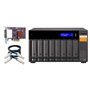 QNAP TL-D800S Boîtier de disques de stockage Boîtier disque dur/SSD Noir, Gris 2.5/3.5"