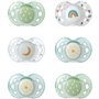 Sucette de nuit - TOMMEE TIPPEE - 18-36 mois - Lot de 6 sucettes phosphorescentes avec capsule de stérilisation réutilisable