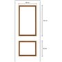 Kit moulures de porte - NORDLINGER PRO - FSC 100% - Adapté aux portes de 83 cm