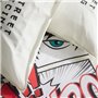 Parure de lit - TODAY - JAVA - 2 personnes - 240x220 cm - Coton - Imprimé Street racing - Blanc