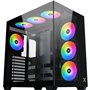 Boîtier PC - XIGMATEK - Aqua V AIR - Cube - ATX - Verre trempé - ARGB - Noir