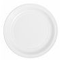 Lot d'assiettes réutilisables Maxi Products Blanc Plastique 100 Pièces