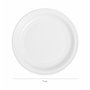 Lot d'assiettes réutilisables Maxi Products Blanc Plastique 100 Pièces