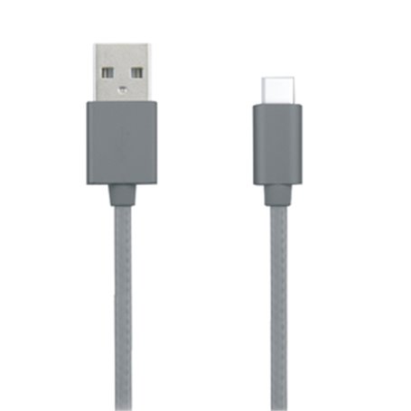 TAB CABLE TRESSE METAL 3A TYPE C 1M ANTHRACITE