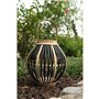 Lampe solaire en bambou - Olivie - Noir