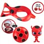 Déguisement Ladybug - Masque Yoyo Miroir Boucles d'oreilles Kwami Tikki - BANDAI - Miraculous Ladybug - Set de transformation