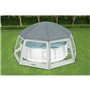 BESTWAY - Dôme de protection pour piscine - Octogonal 600 x 600 x 295 cm - Gris