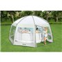 BESTWAY - Dôme de protection pour piscine - Octogonal 600 x 600 x 295 cm - Gris