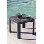 Table basse - GROSFILLEX - Miami - Anthracite - 40x40 - Résine