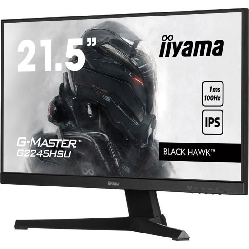 Écran PC - IIYAMA - G2245HSU-B2 - 22,5 FHD - IPS - 100Hz - 1ms - HDMI/DP/USB HUB - Noir