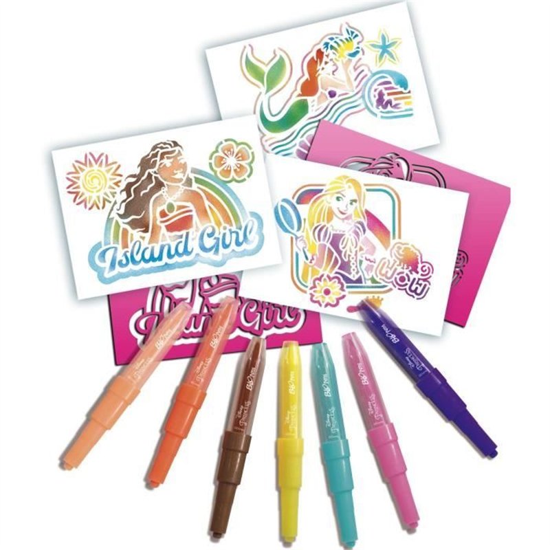 Blopens - LANSAY - Disney Princess - 7 pochoirs - Des 5 ans