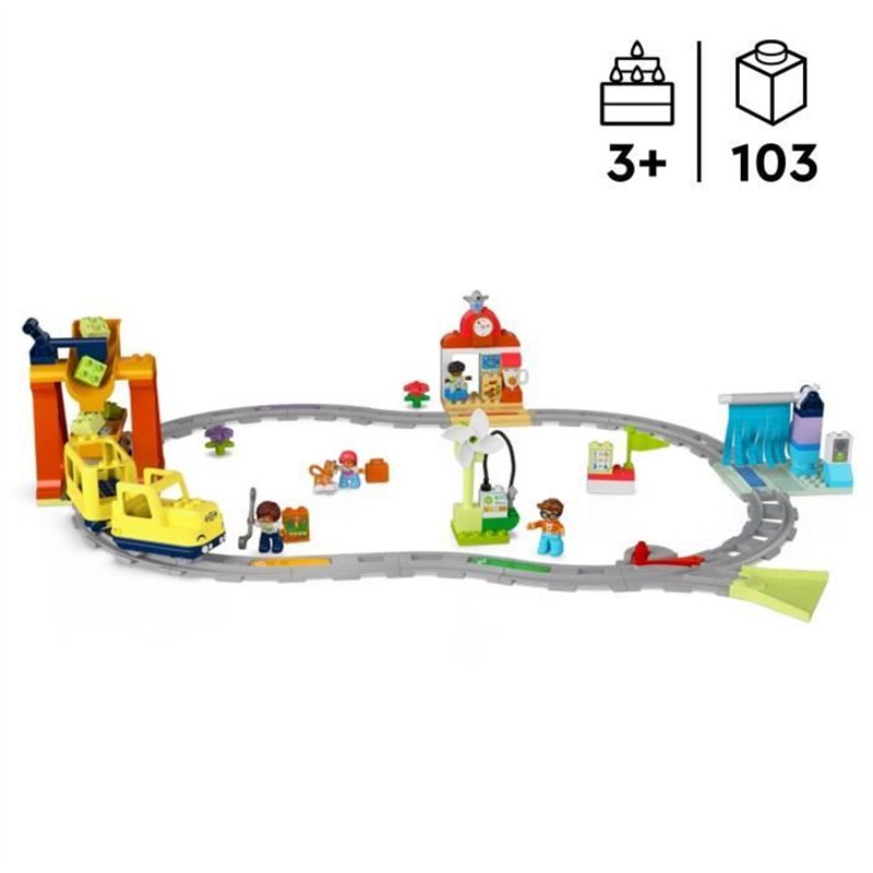 Image secondaire de LEGO DUPLO Ma ville 10428 Le grand train communautaire interactif - Jouets d'éveil 3 ans