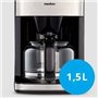 Cafetiere Filtre Digitale avec Broyeur - MEDION - 1000W - 1,5L - Silver