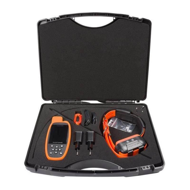 Image secondaire de Ensemble complet traceur GPS - NUM'AXES - CANICOM GPS 2 - Noir / Orange