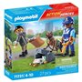 PLAYMOBIL 71731 Policier chien de recherche et voleur