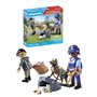 PLAYMOBIL 71731 Policier chien de recherche et voleur