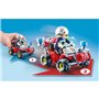 PLAYMOBIL 71825 Pompier avec quad et arbustes enflammés