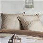 Parure de lit - TODAY - JAVA - 2 personnes - 240x220 cm - Coton - Imprimé London - Beige