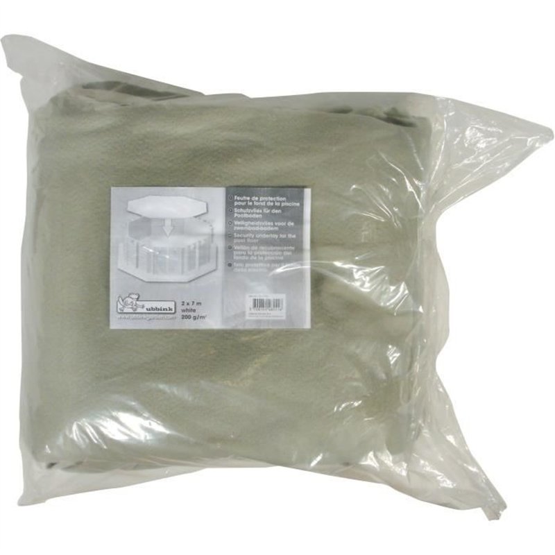 Feutre de protection de sol pour piscine - UBBINK - 200 g/m² - L 2 x l 7 m