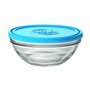 Boîte à lunch hermétique Duralex Bol Red Freshbox Bleu (970 ml) (ø 17 x 7 cm)
