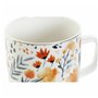 Tasse DKD Home Decor Porcelaine Bleu Orange (380 ml) (12 x 8,5 x 9,5 cm)
