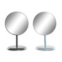Miroir mural DKD Home Decor Métal Gris foncé Gris clair 2 Unités (17 x 17 x 27,7 cm)