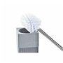 Brosse de salle de wc DKD Home Decor Scandi Argenté Gris Acier inoxydable Aluminium Résine (9,5 x 9,5 x 37 cm)