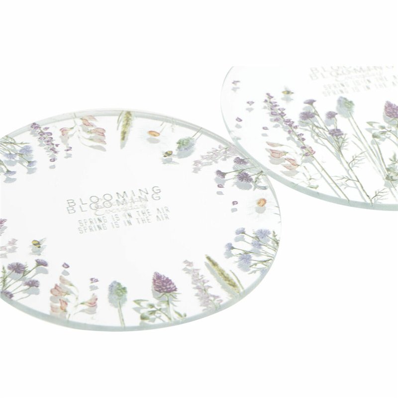 Image secondaire de Lanterne DKD Home Decor Verre Multicouleur Papillon (10 x 10 x 1 cm) (2 unidades)