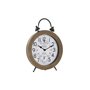 Horloge de table DKD Home Decor Naturel MDF Blanc Fer (24 x 5 x 30 cm)