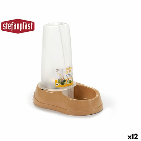 Mangeoir pour animaux Stefanplast 04093 Beige Plastique 650 ml 12 x 19,5 x 19 cm (12 Unités)